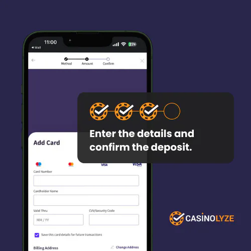 nrg bet deposit process step 3