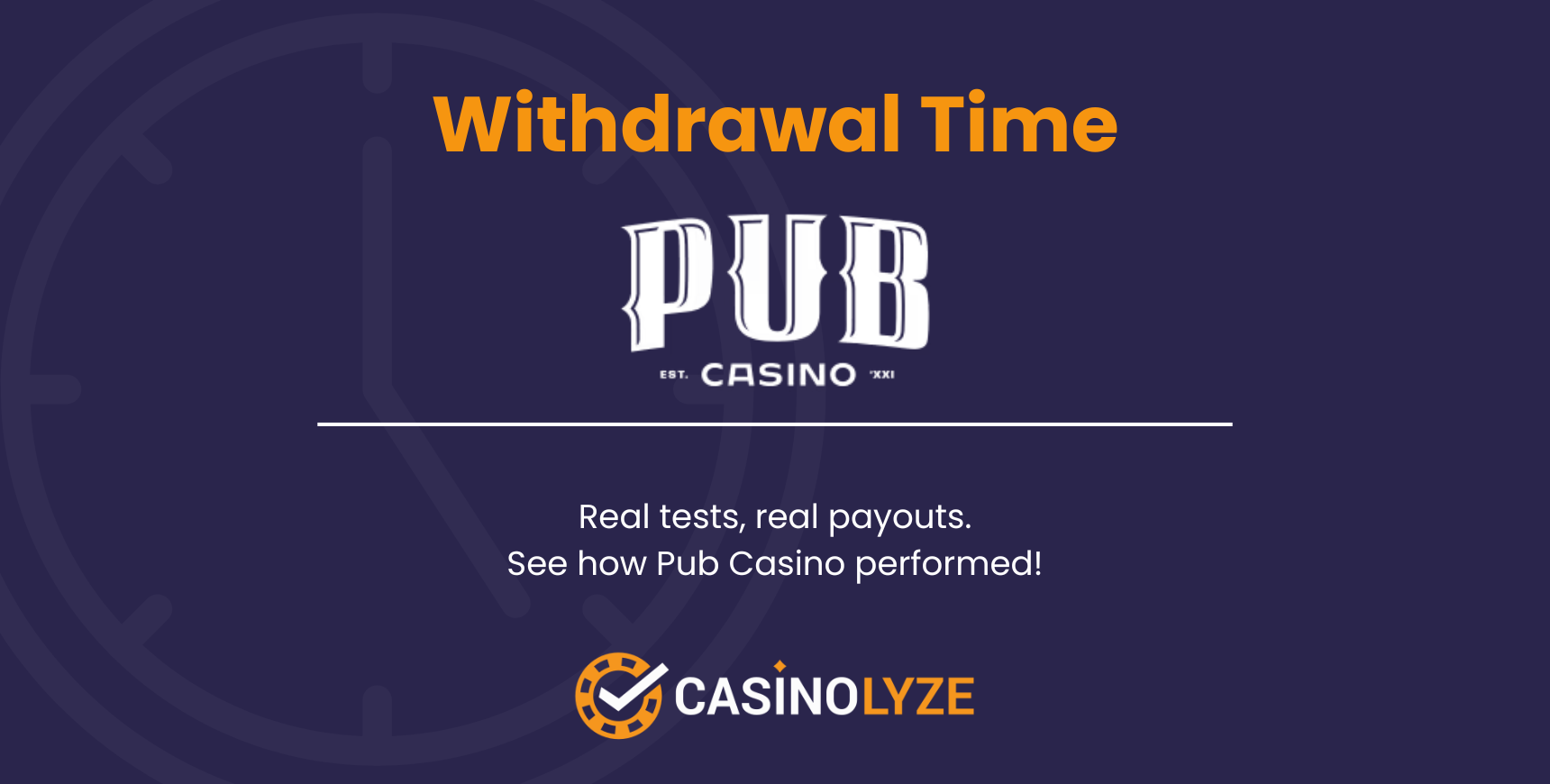 pub casino withdrawal times