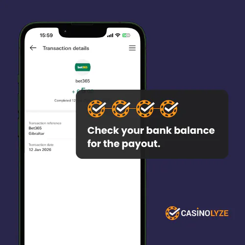 bet365 withdrawal process step 4