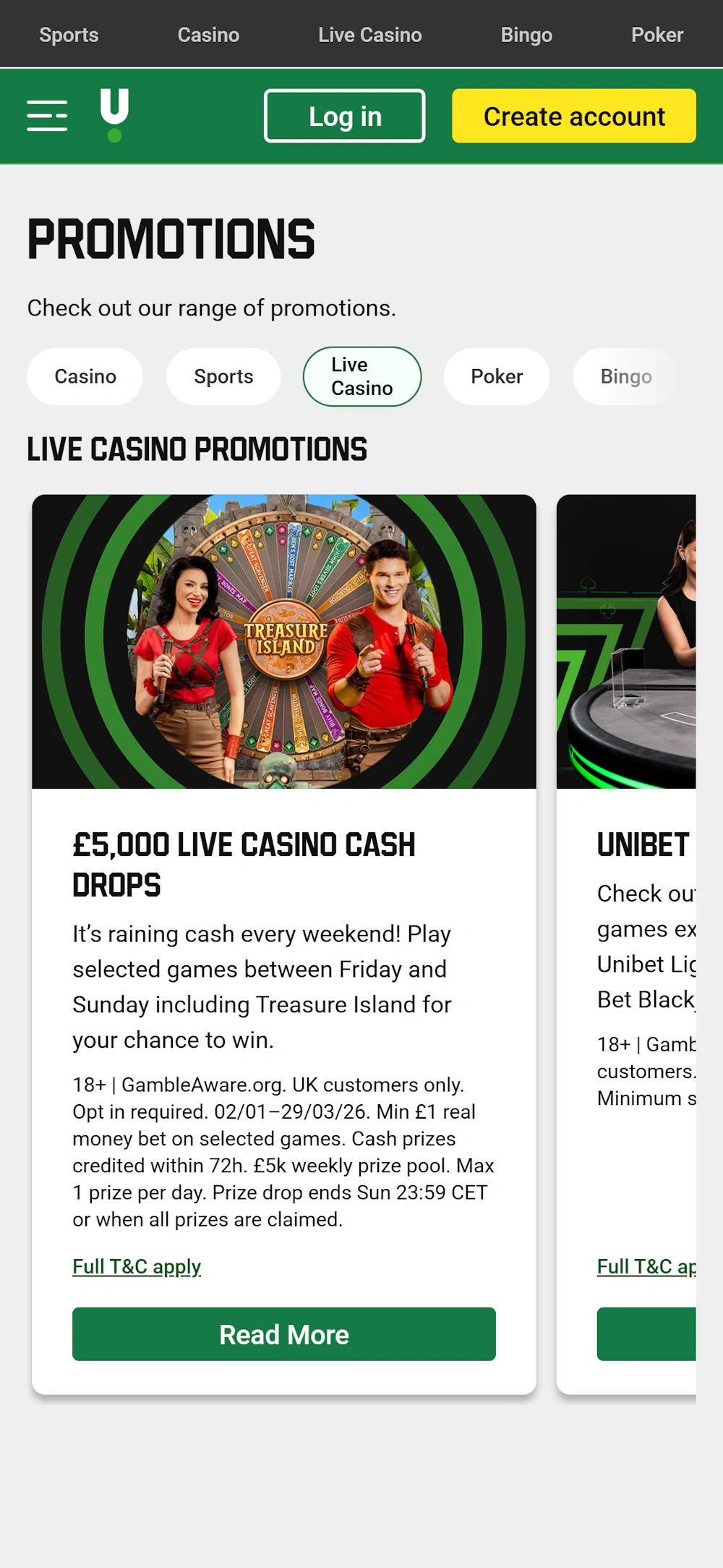 unibet-live-casino-promos