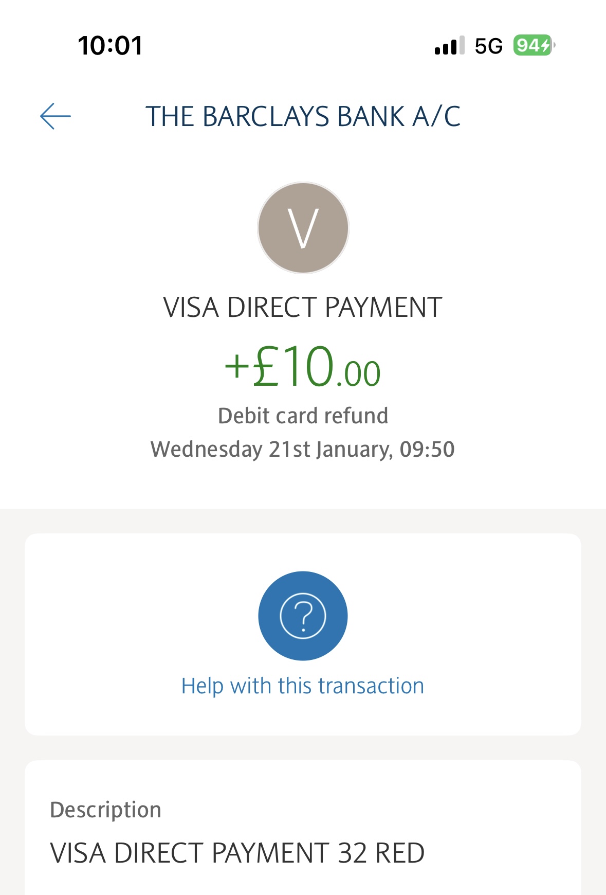 32red visa withdrawal test arrival
