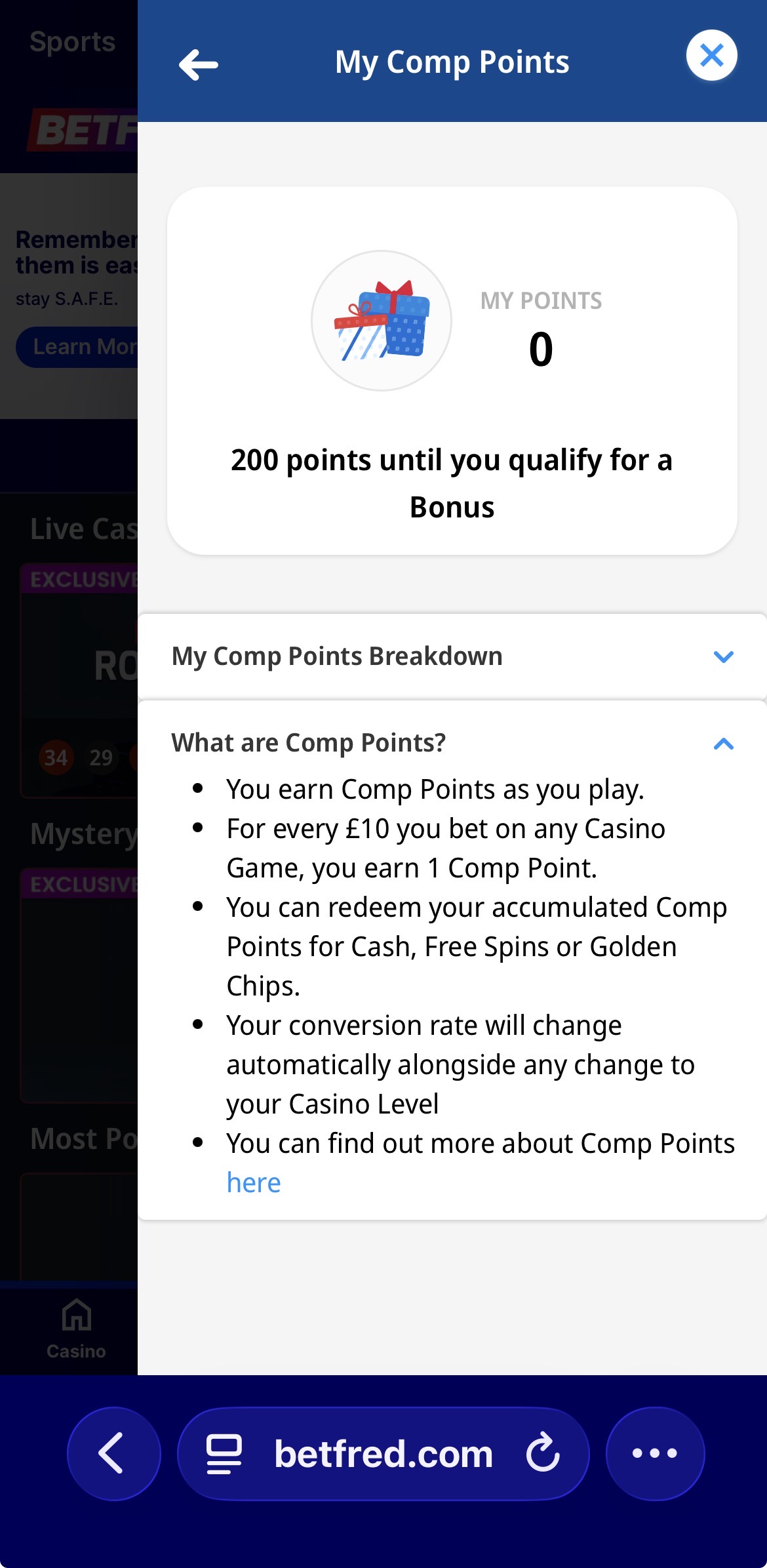Betfred My Comp