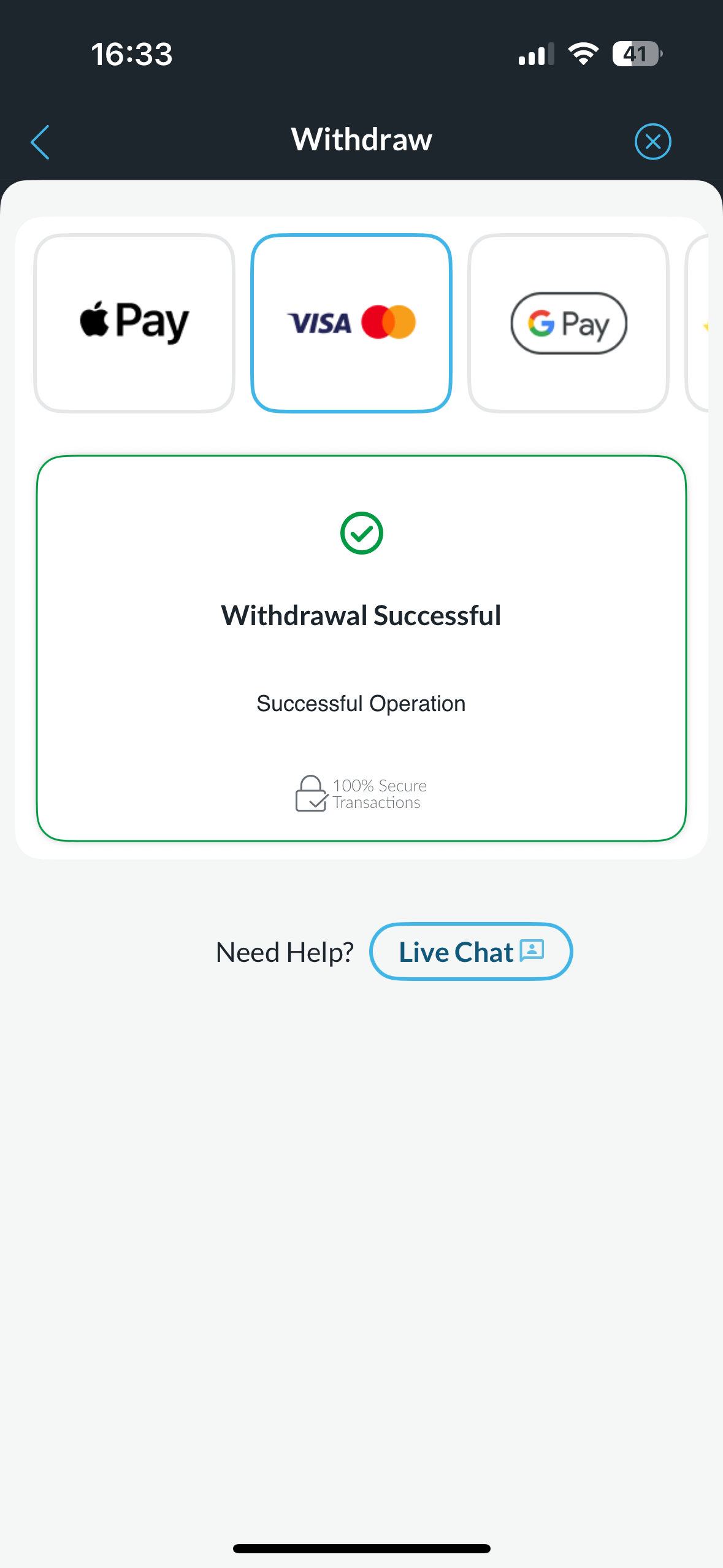 betvictor withdrawal test request with visa 