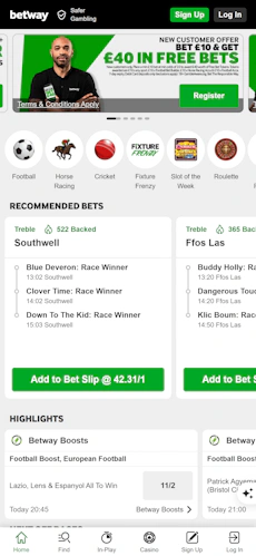 betway app sportsbook