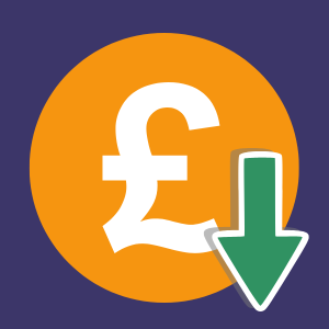 low deposit icon