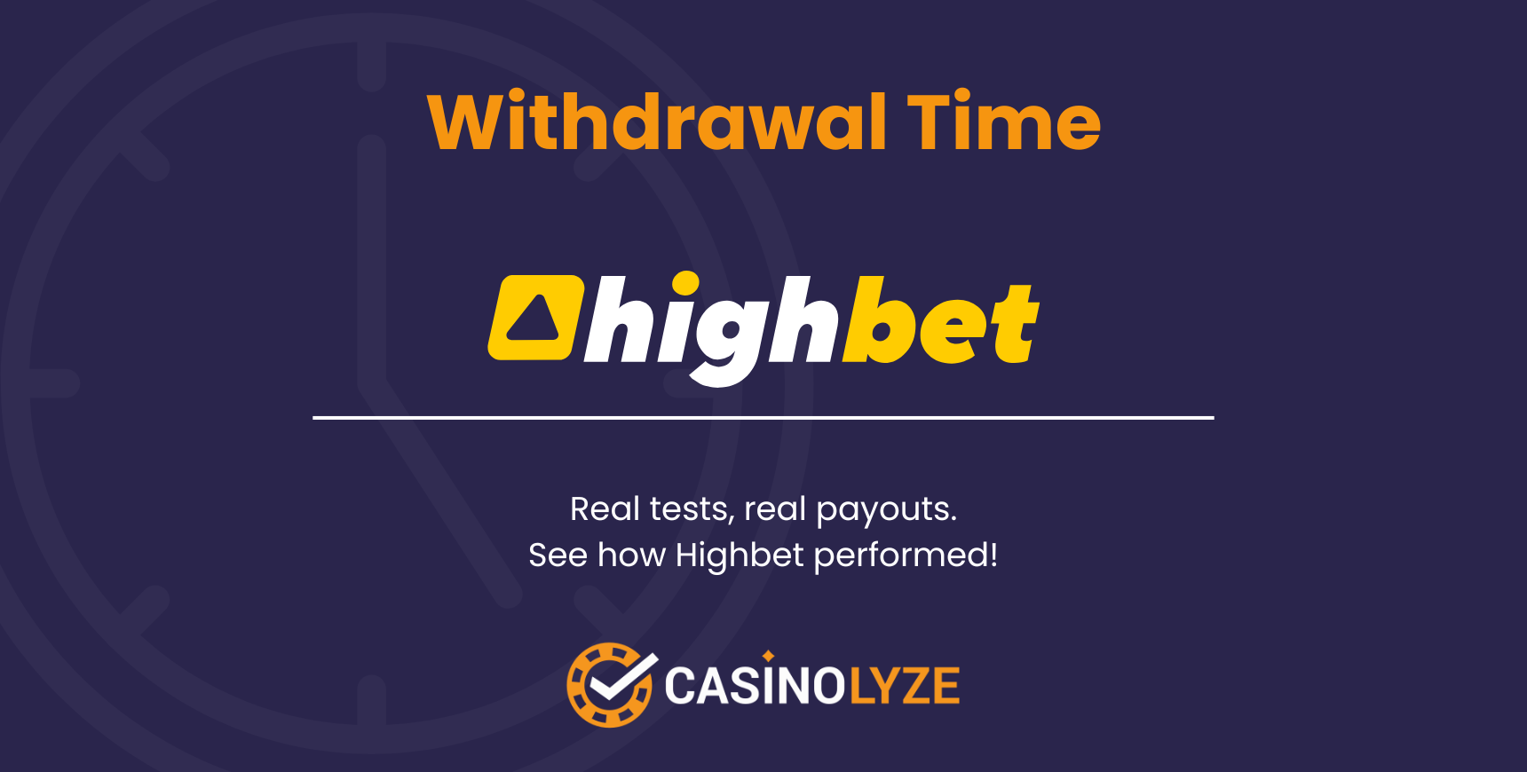 highbet withdrawal times