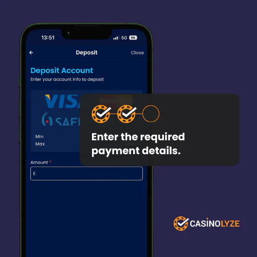 highbet deposit process step 2