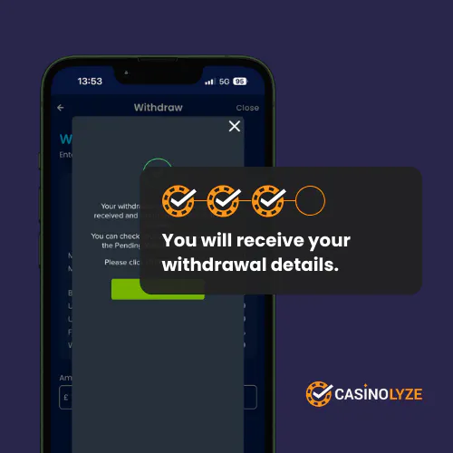 highbet withdrawal process step 3