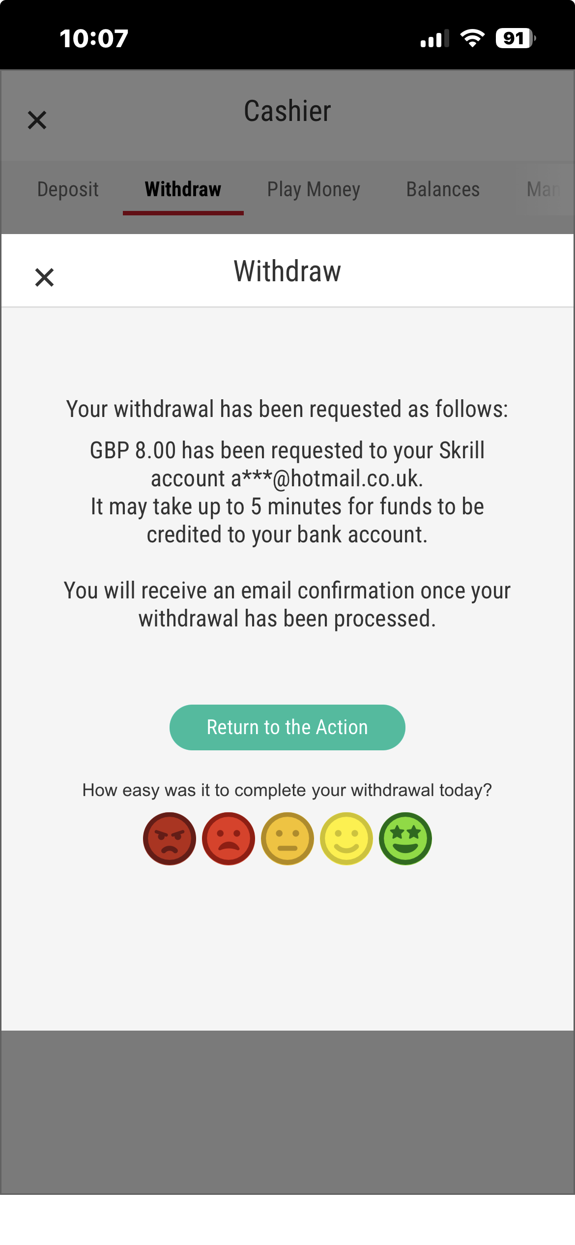 Pokerstars withdrawal 1