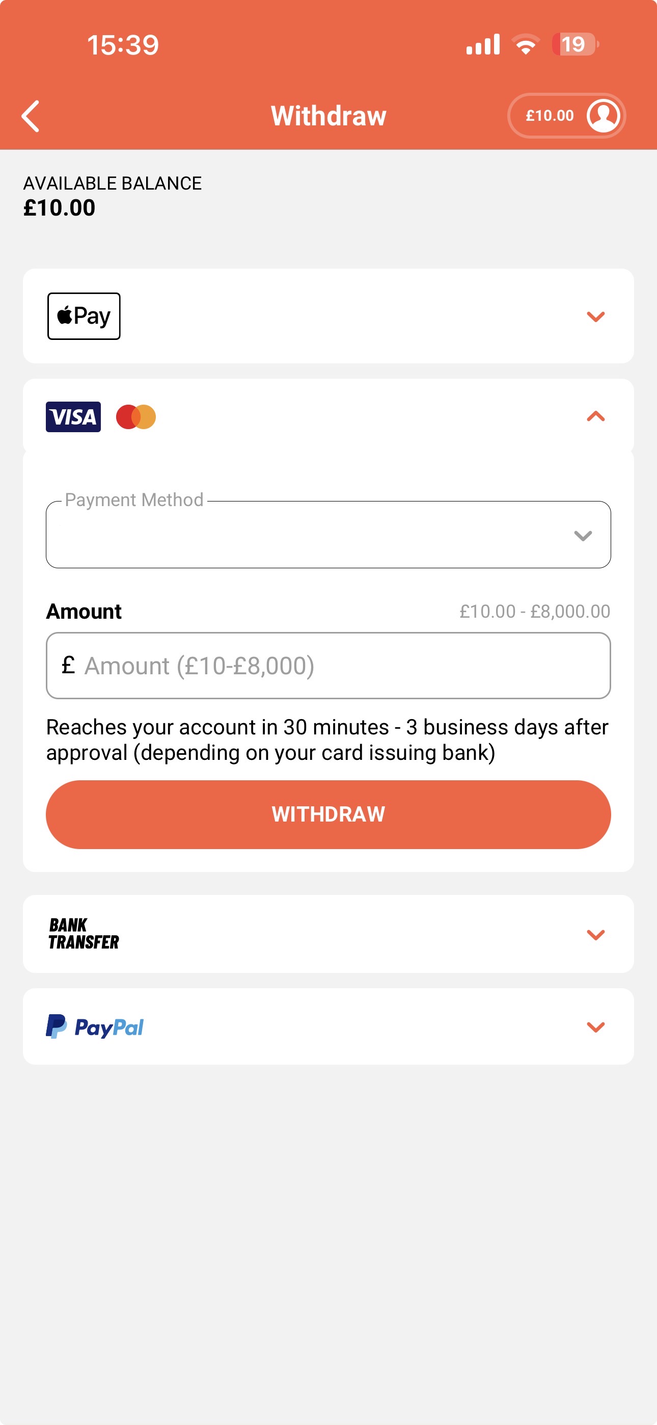 LeoVegas Withdrawal Revolut