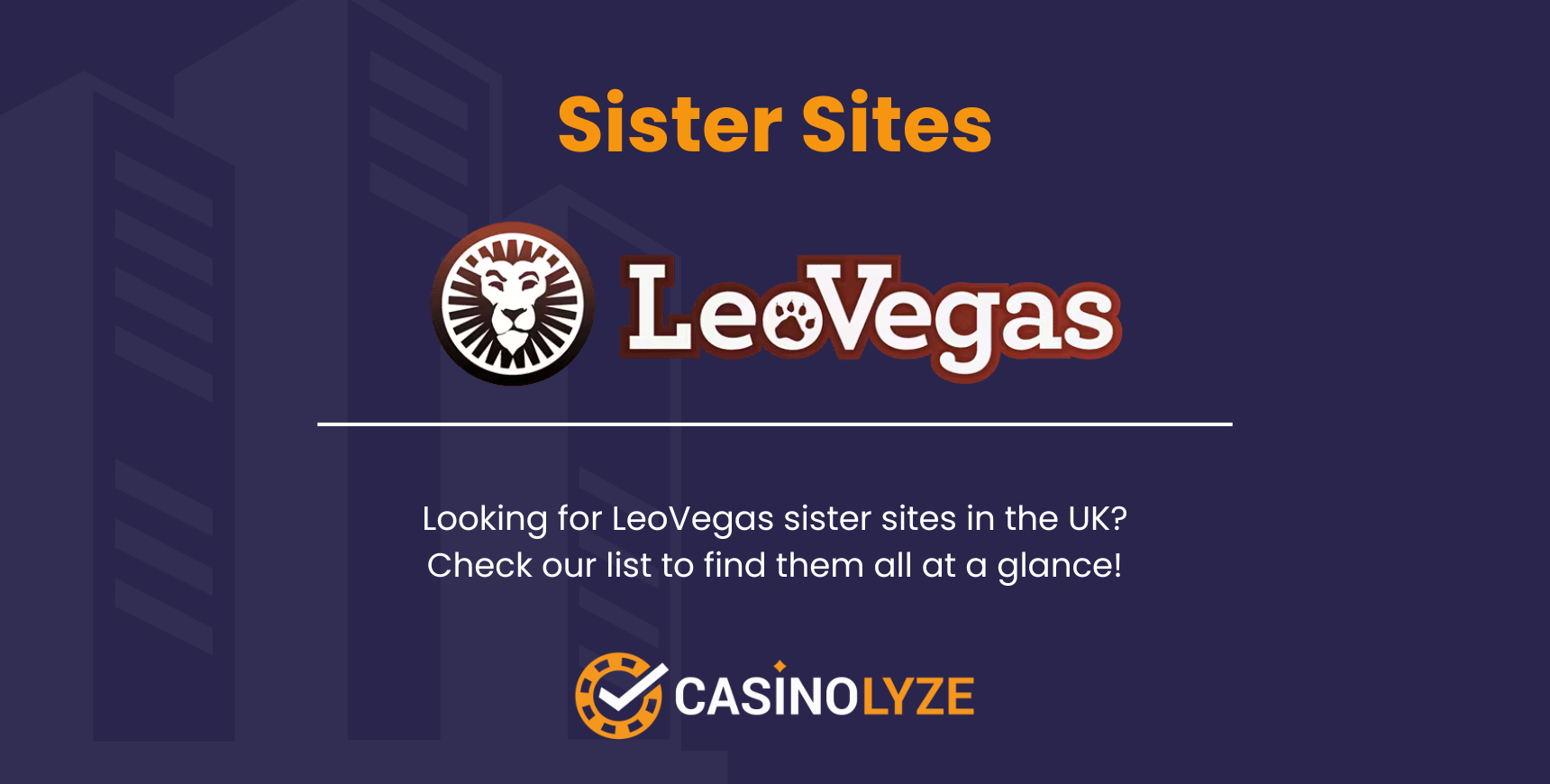 LeoVegas Casino y sus sitios hermanos