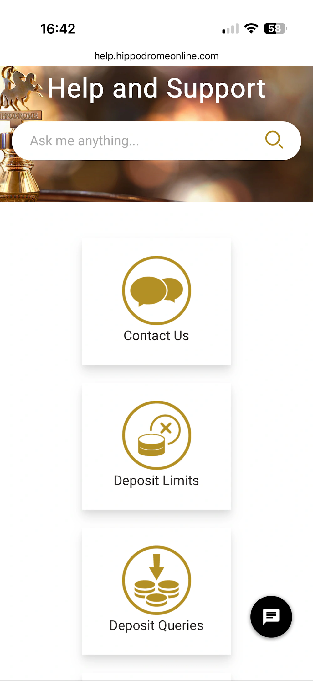 hippodrome-help-menu