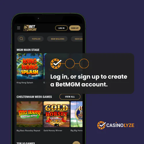 betmgm deposit process step 1