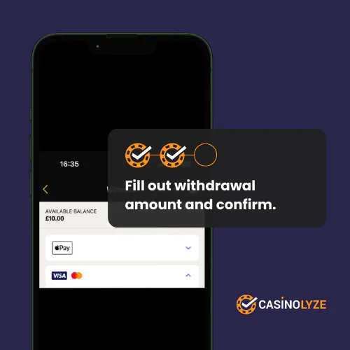 betmgm withdrawal process step 2