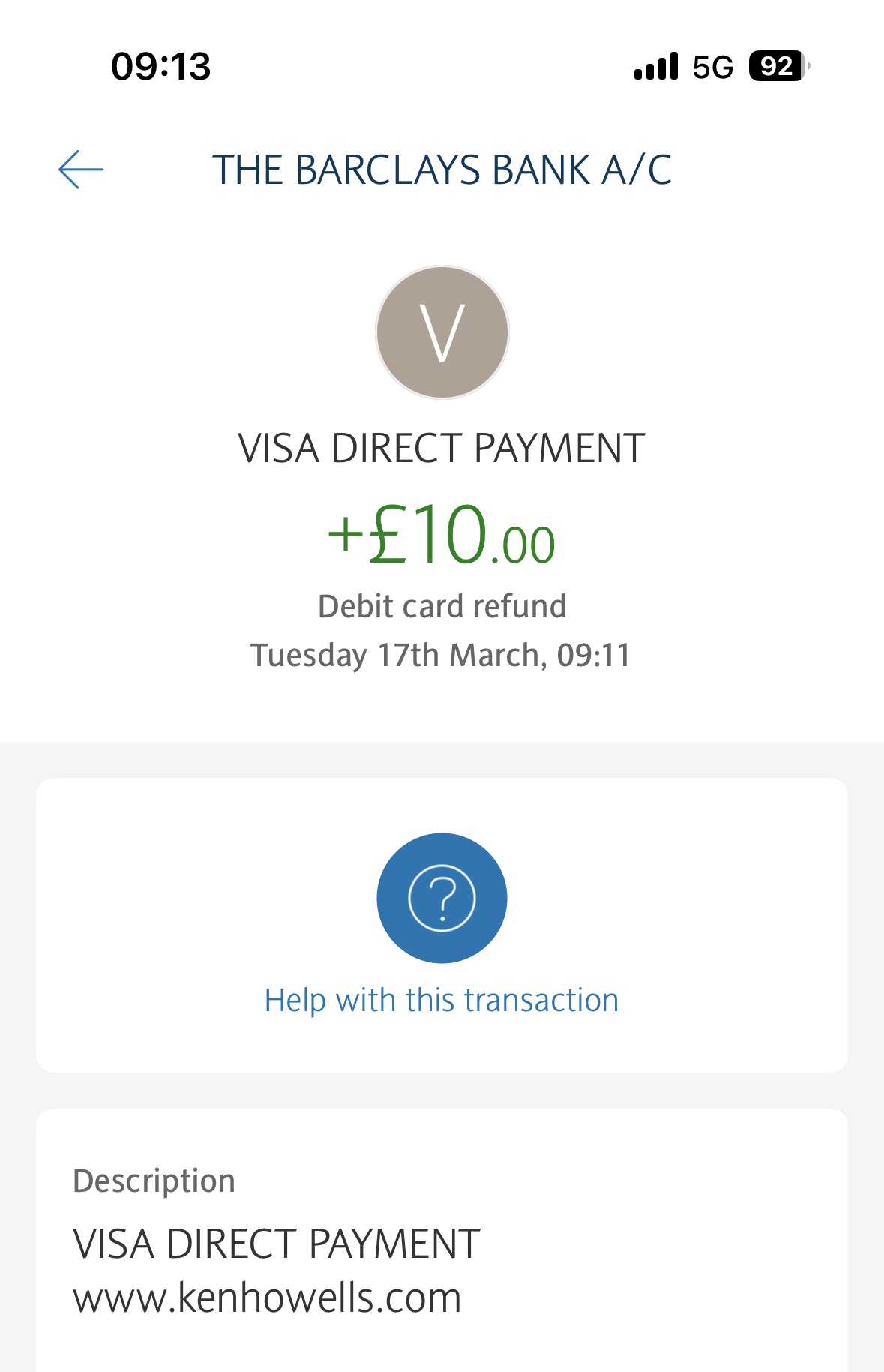 ken howells visa withdrawal test completed