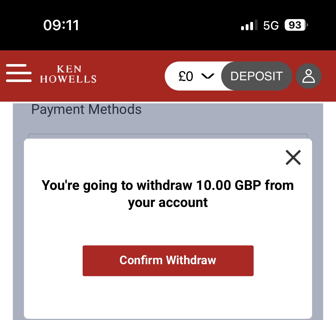 ken howells visa withdrawal test request