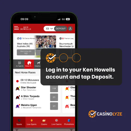 ken howells deposit process step 1