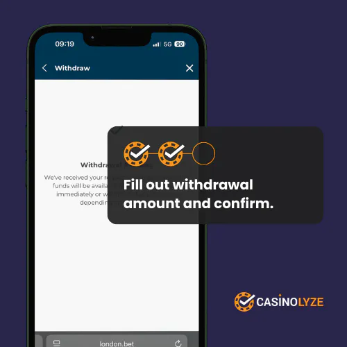london bet withdrawal process step 2