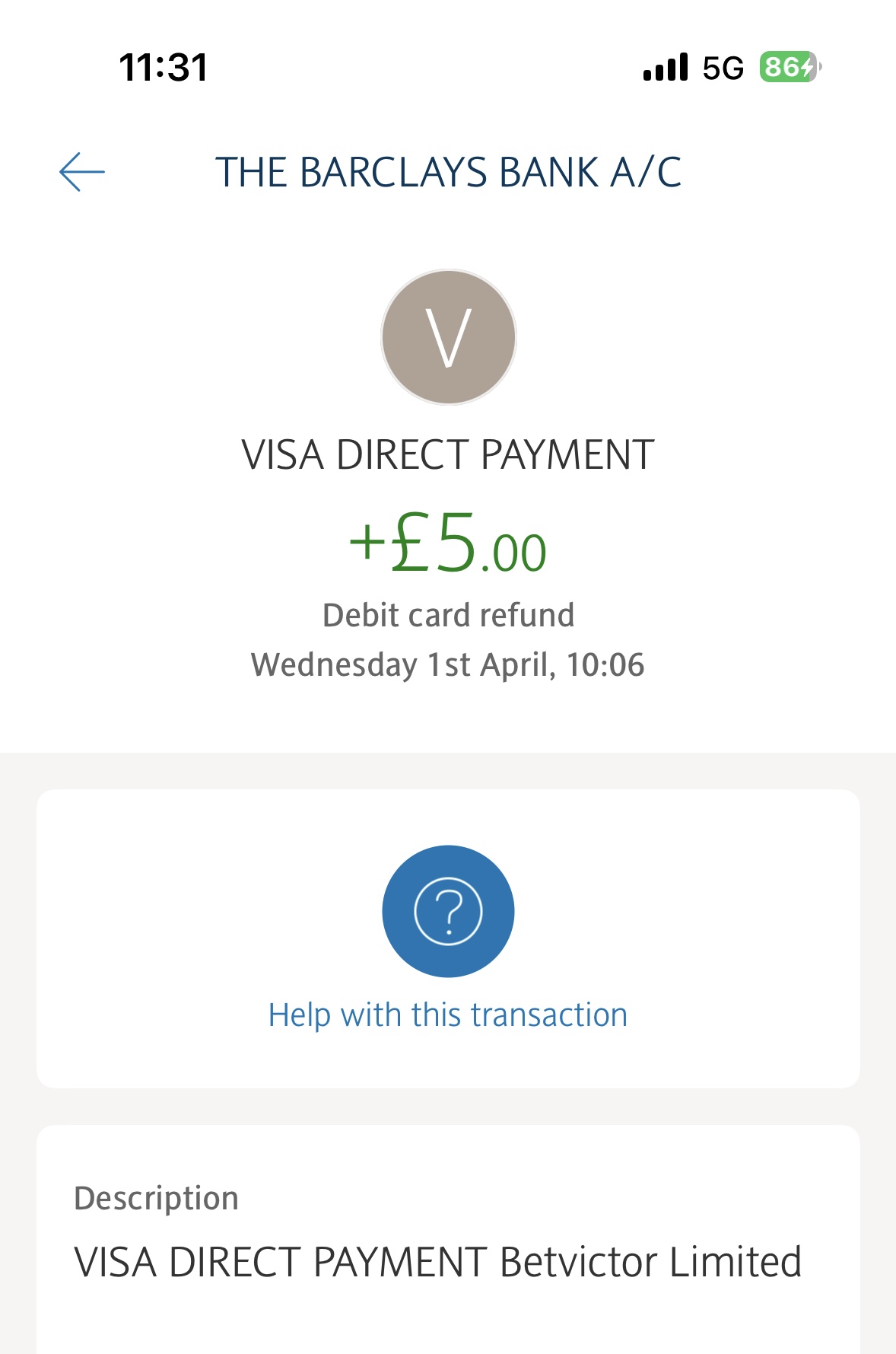 betvictor withdrawal test completed with apple pay