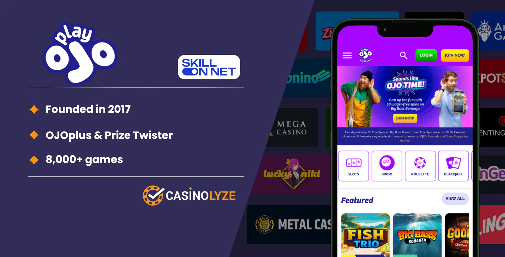 skill on net casinos: playojo