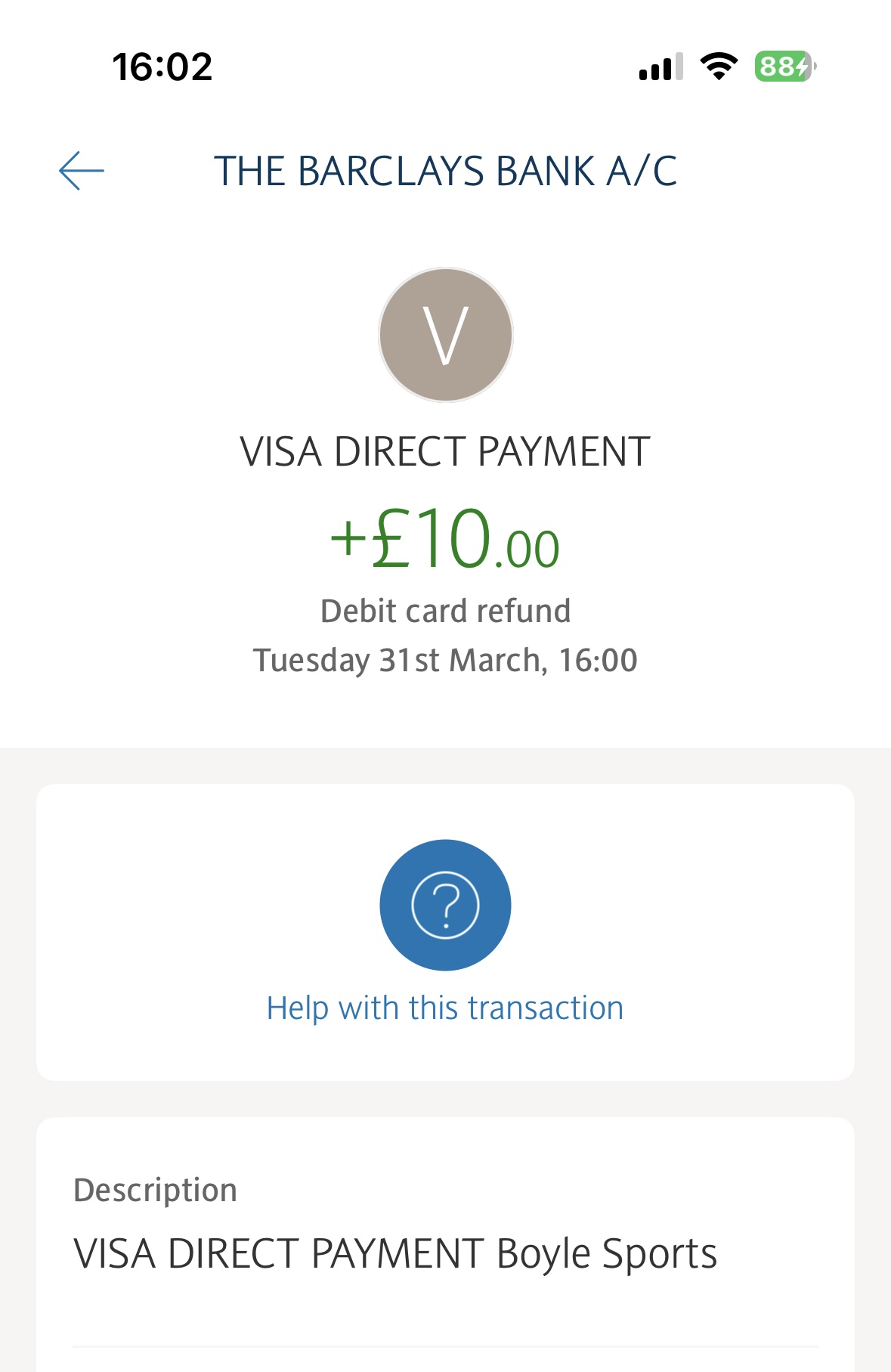 boylesports withdrawal test completed with apple pay