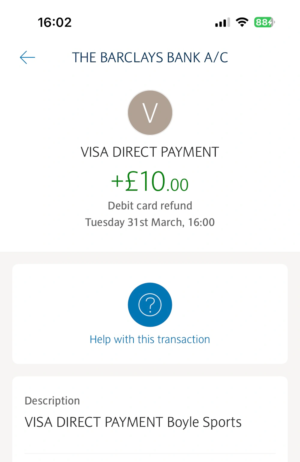 boylesports withdrawal test completed with apple pay