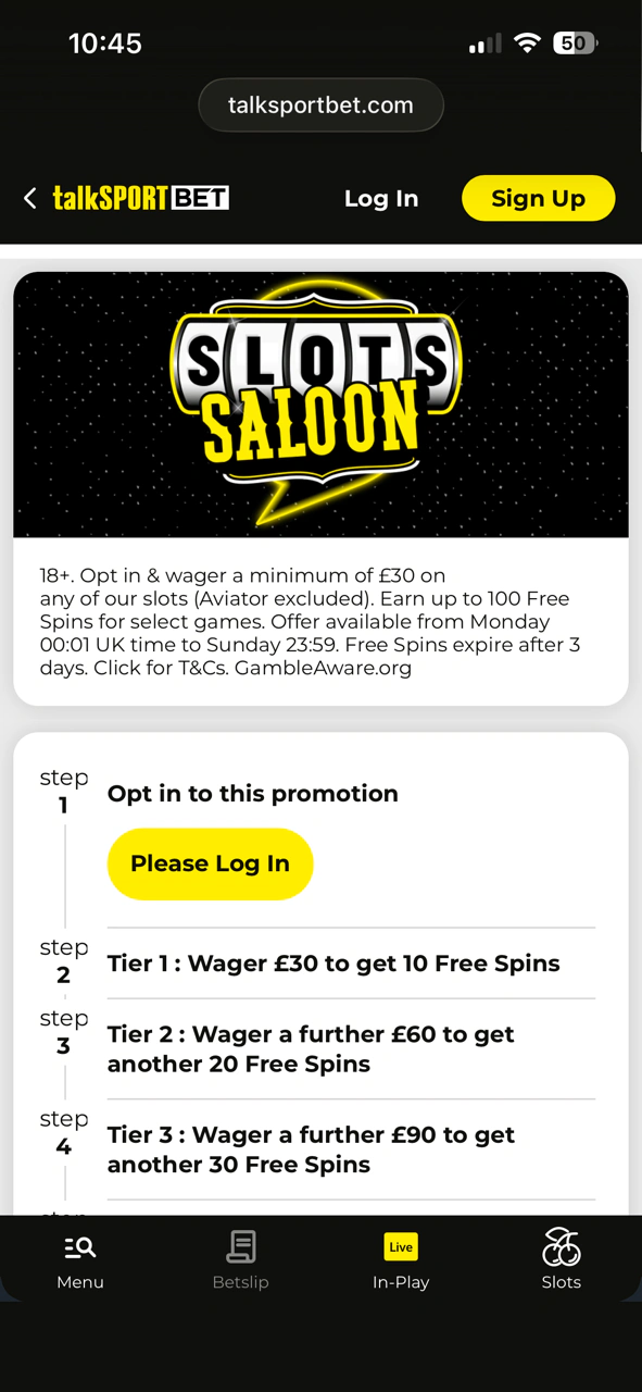 talkSPORT BET Slots Saloon