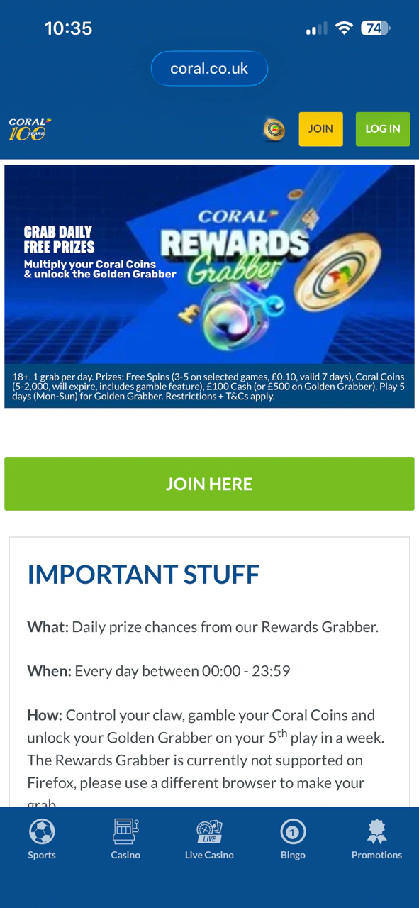 Coral - Rewards Grabber