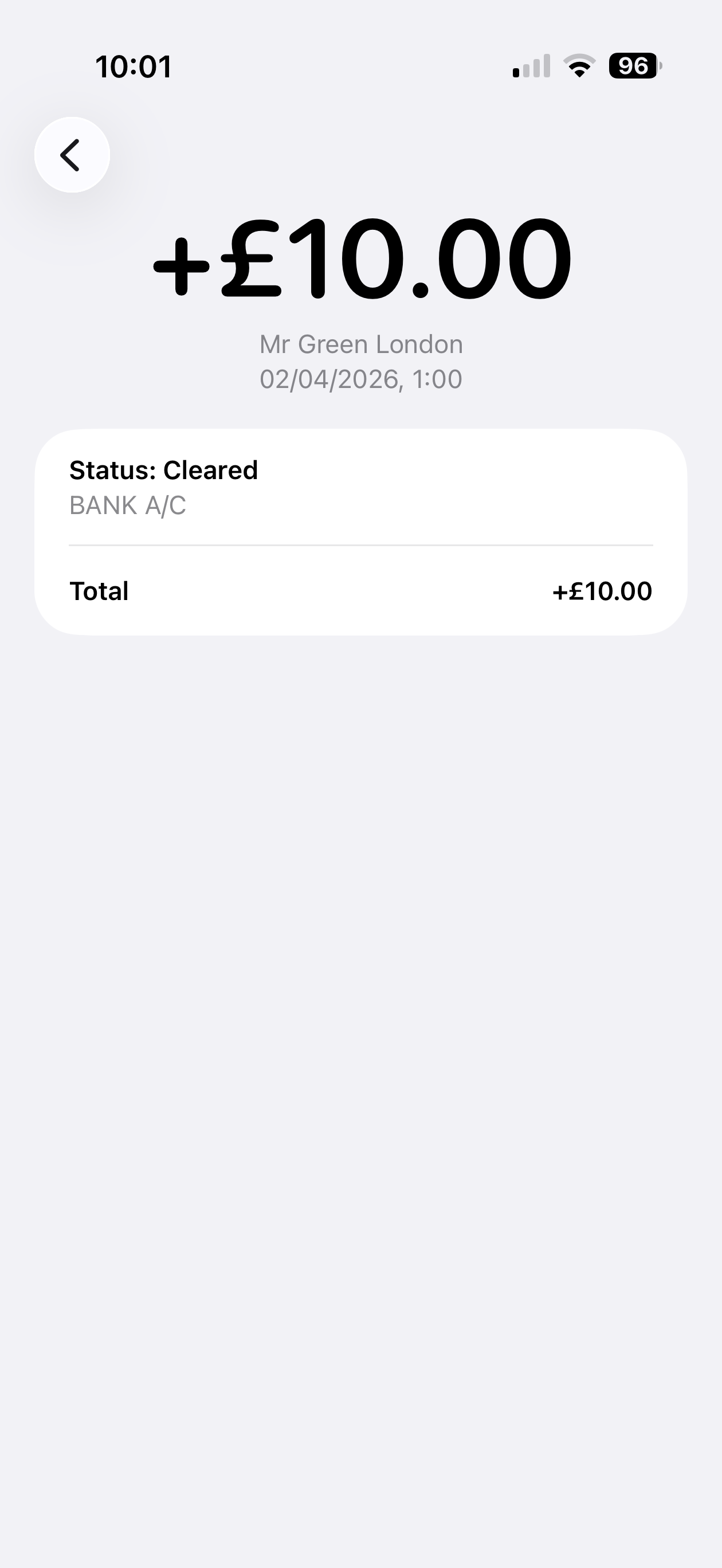 mr green visa withdrawal test completed