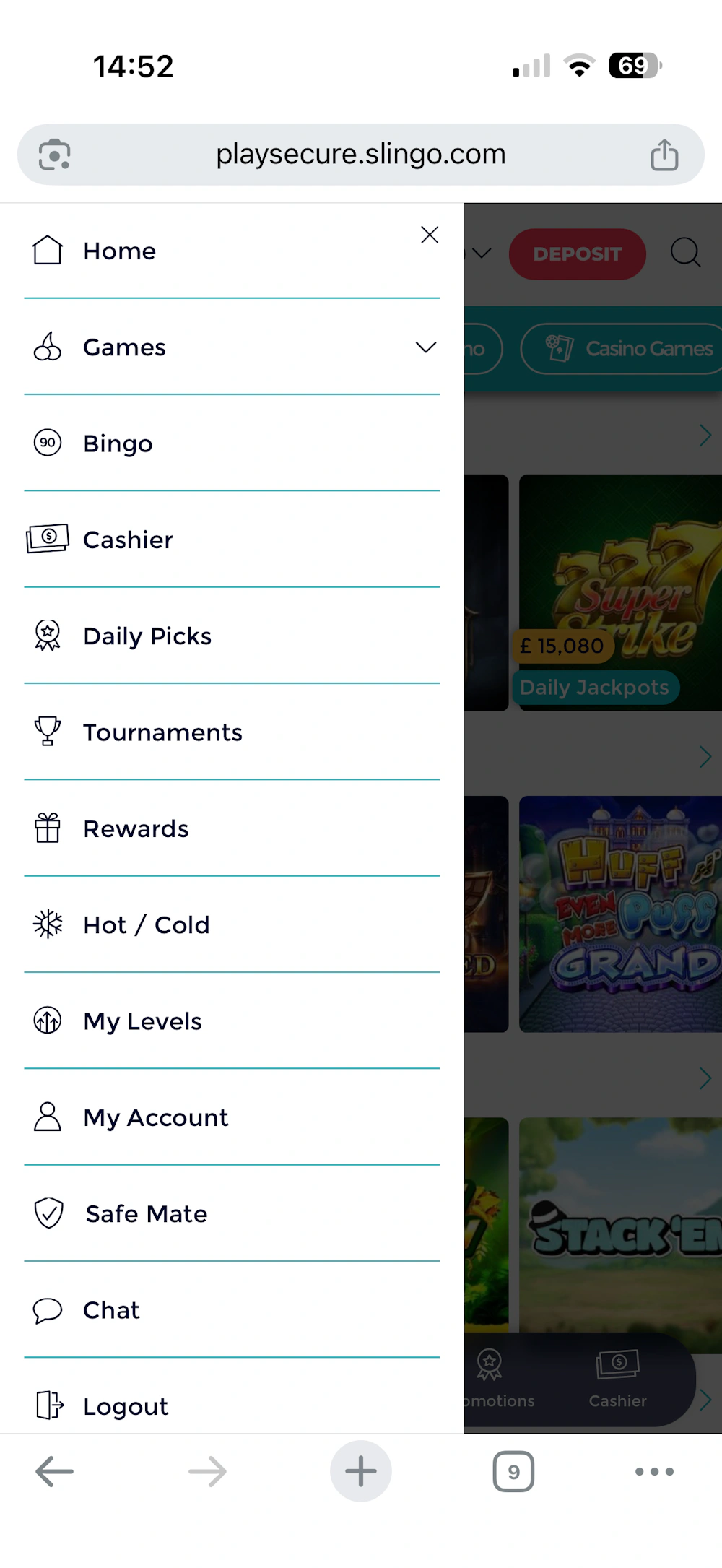 slingo-menu