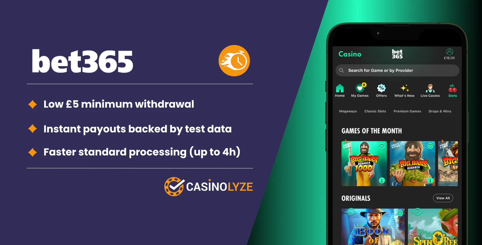 bet365 fast withdrawal casino