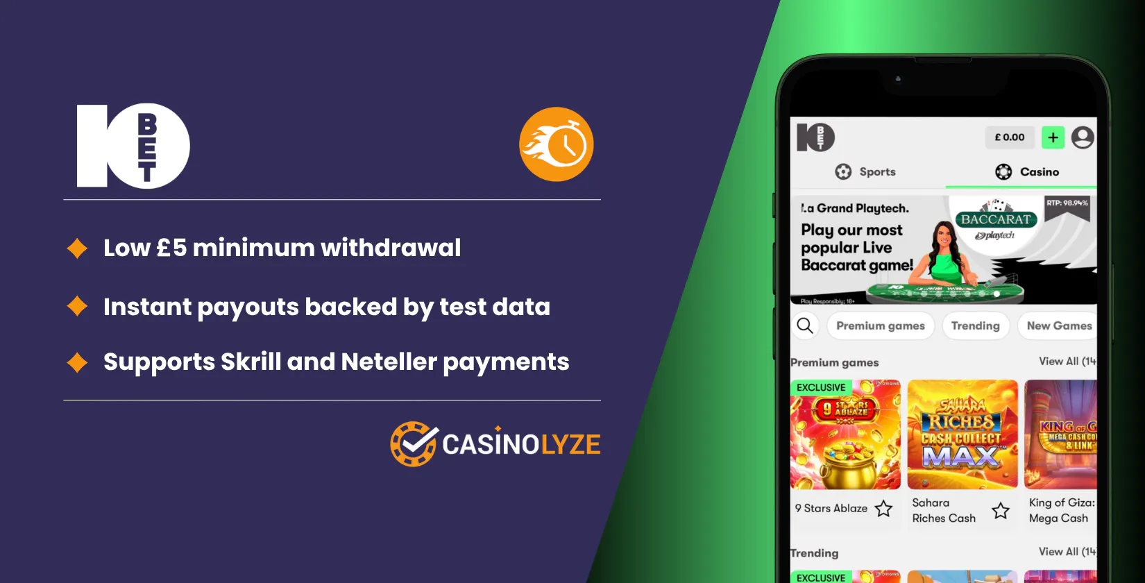 10bet fast withdrawal casino