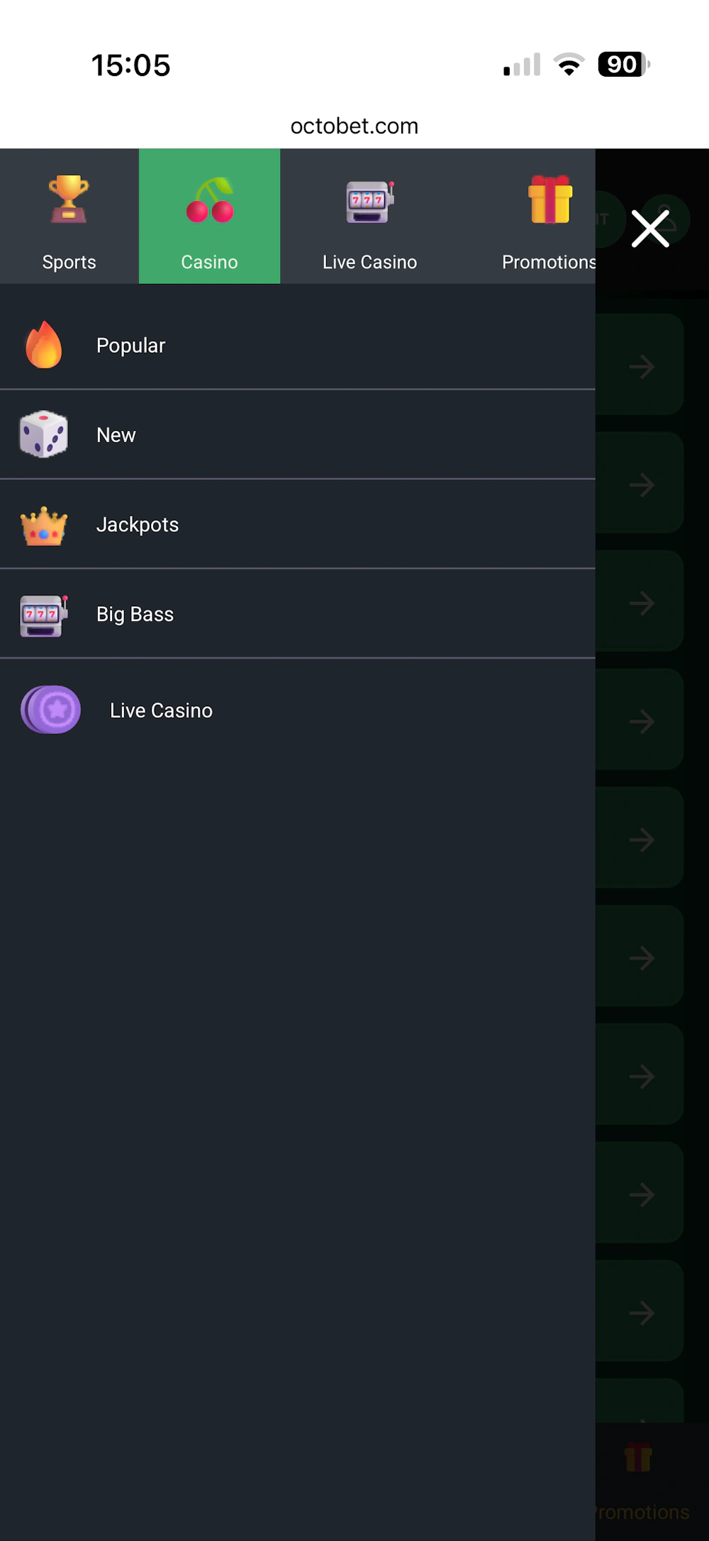 octobet-menu