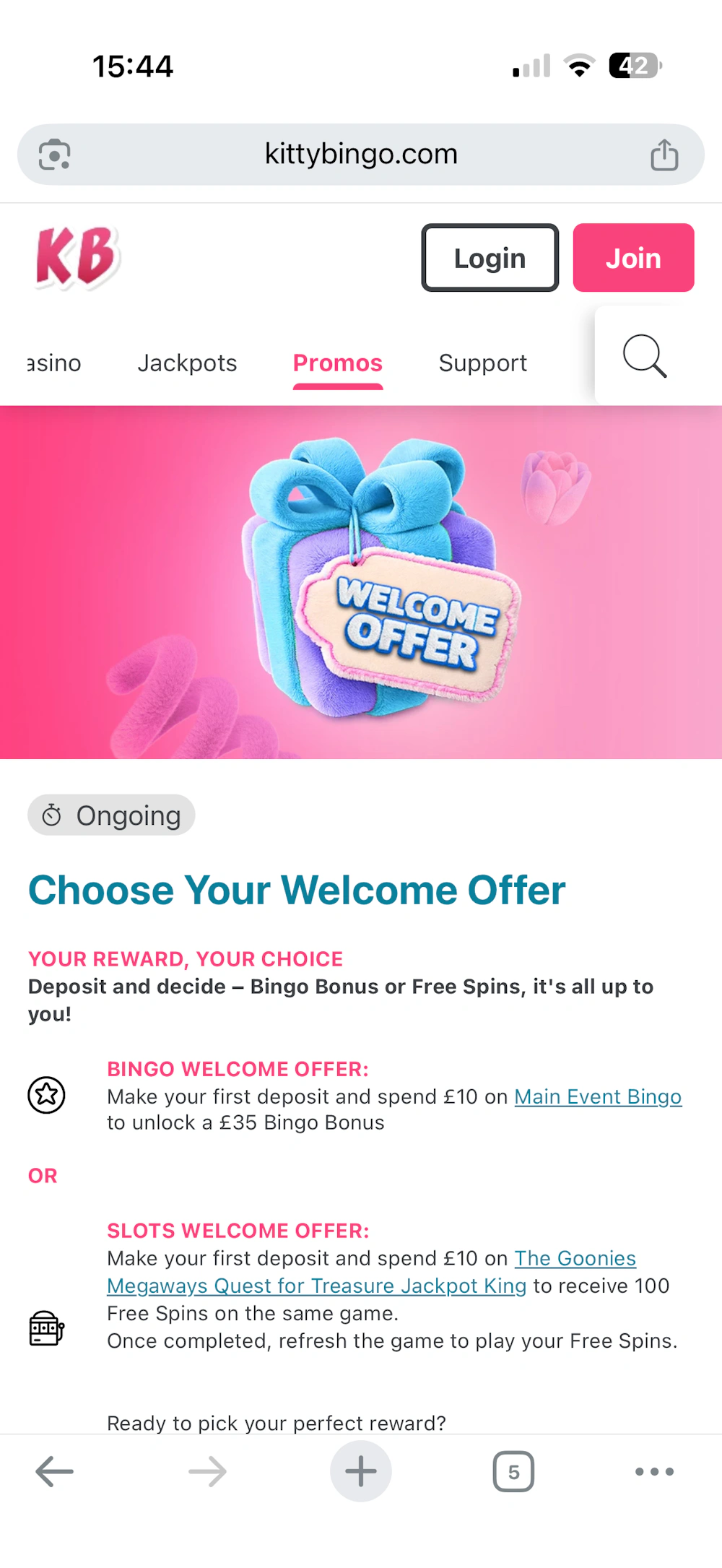kittybingo-welcome-offer