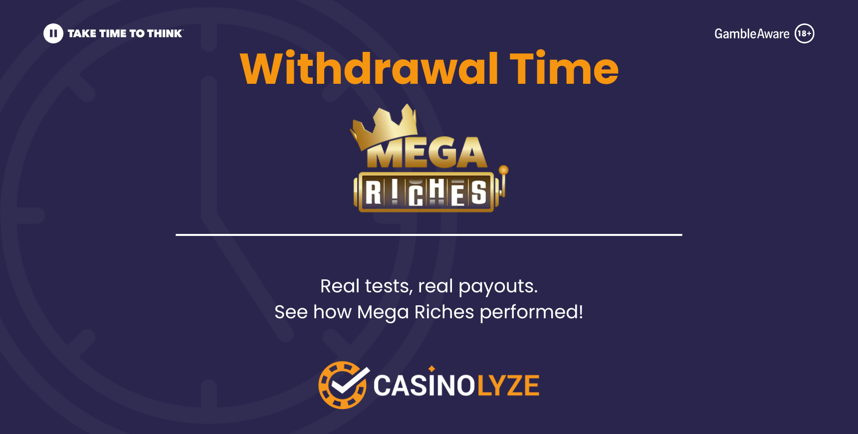 mega riches withdrawal times