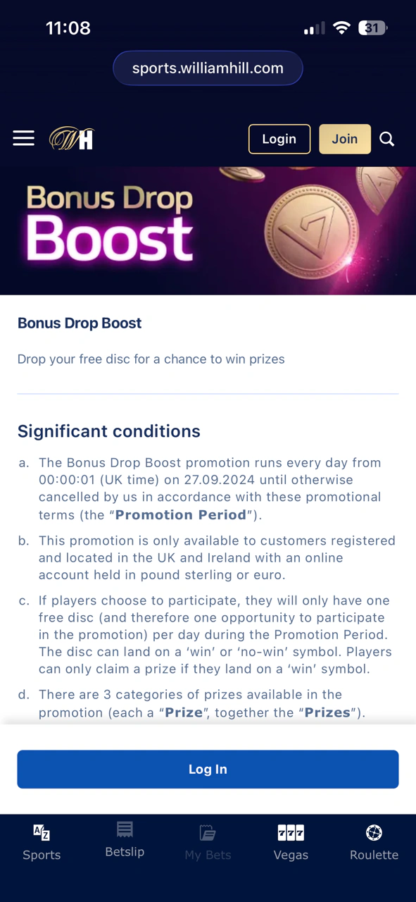 William Hill Promo