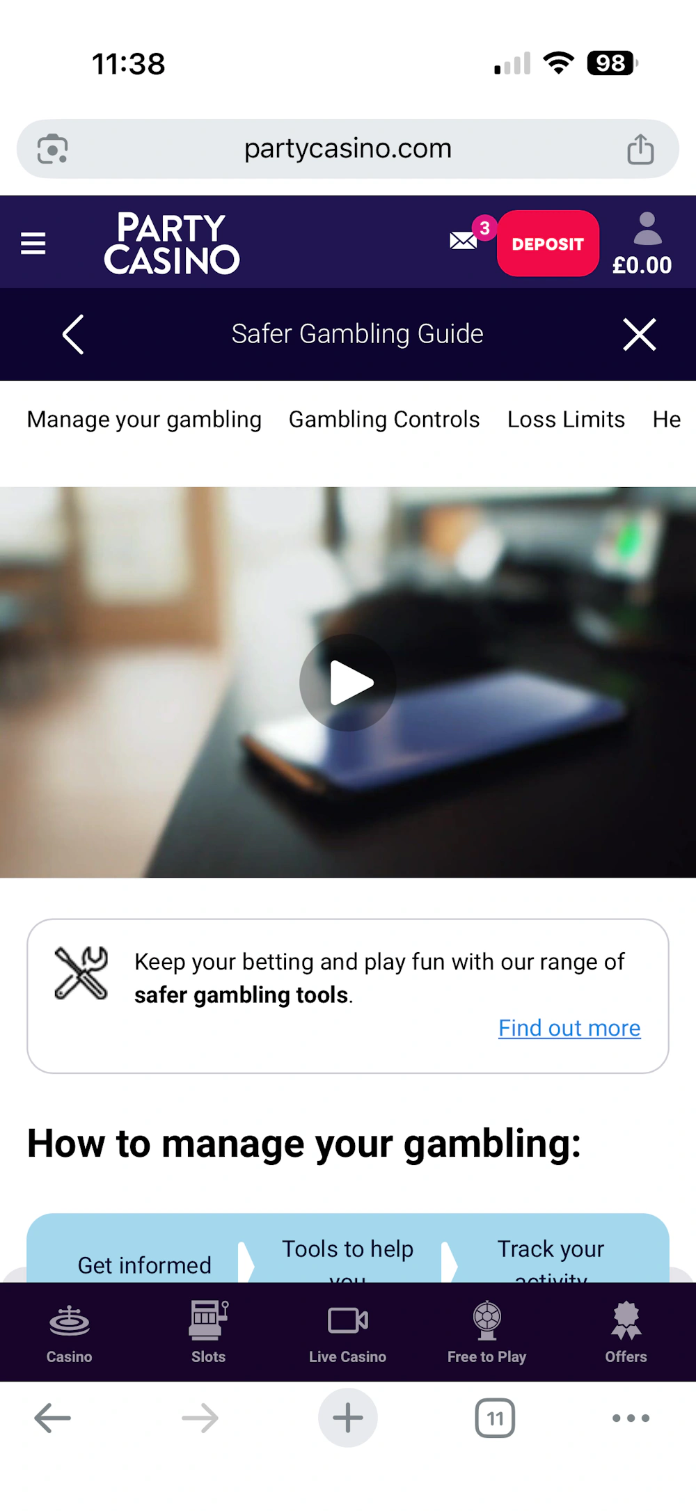 party-casino-support