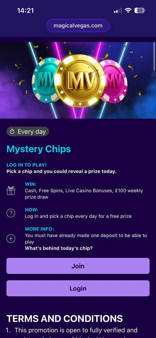 Magical Vegas Promo