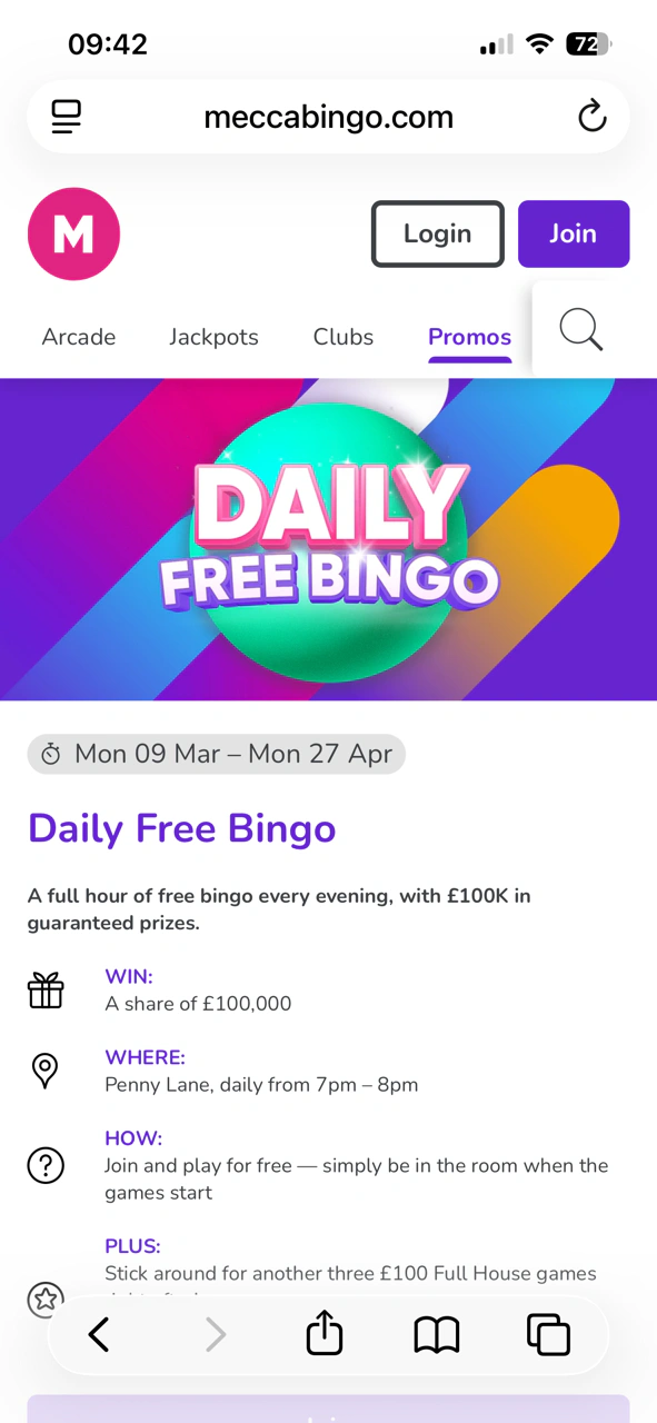 Mecca Bingo Promo 2