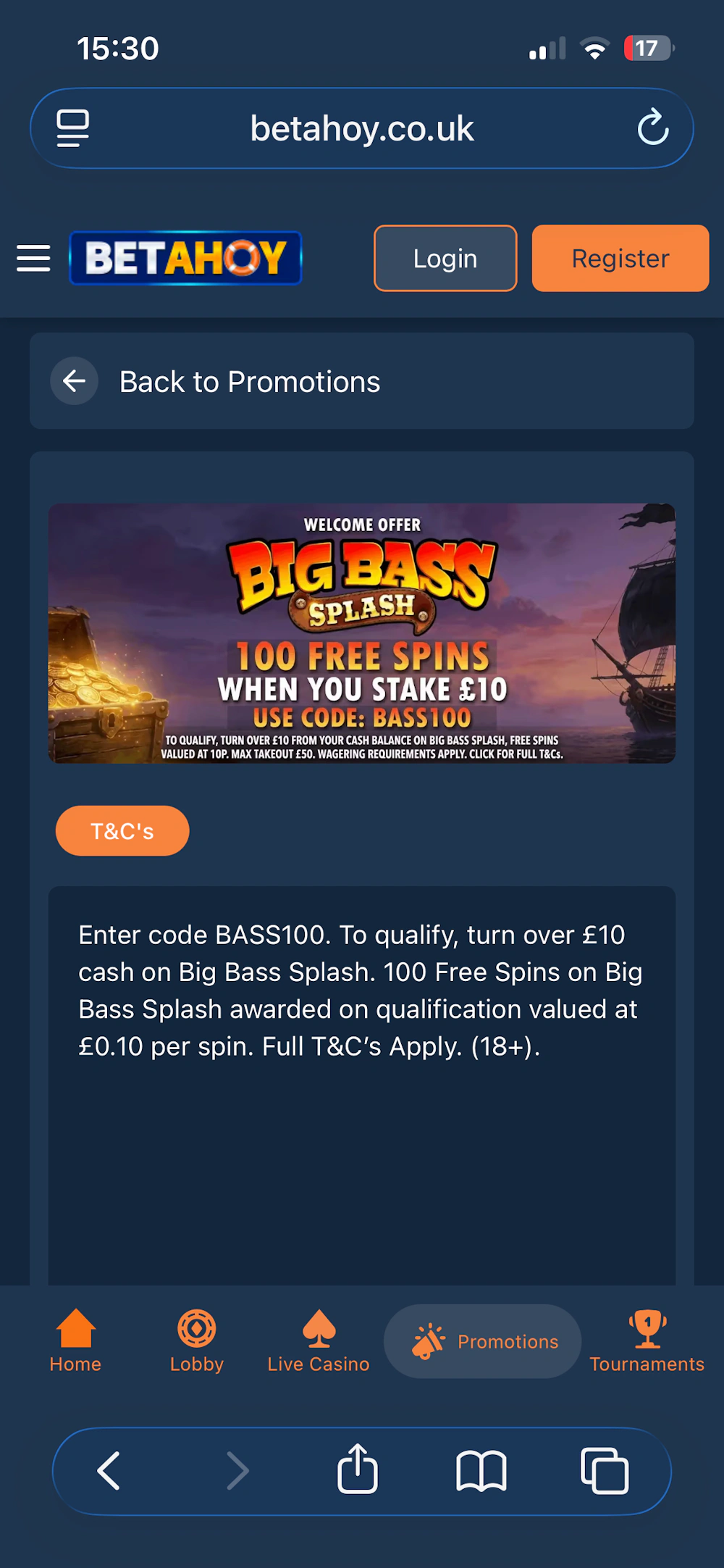 BetAhoy Promo