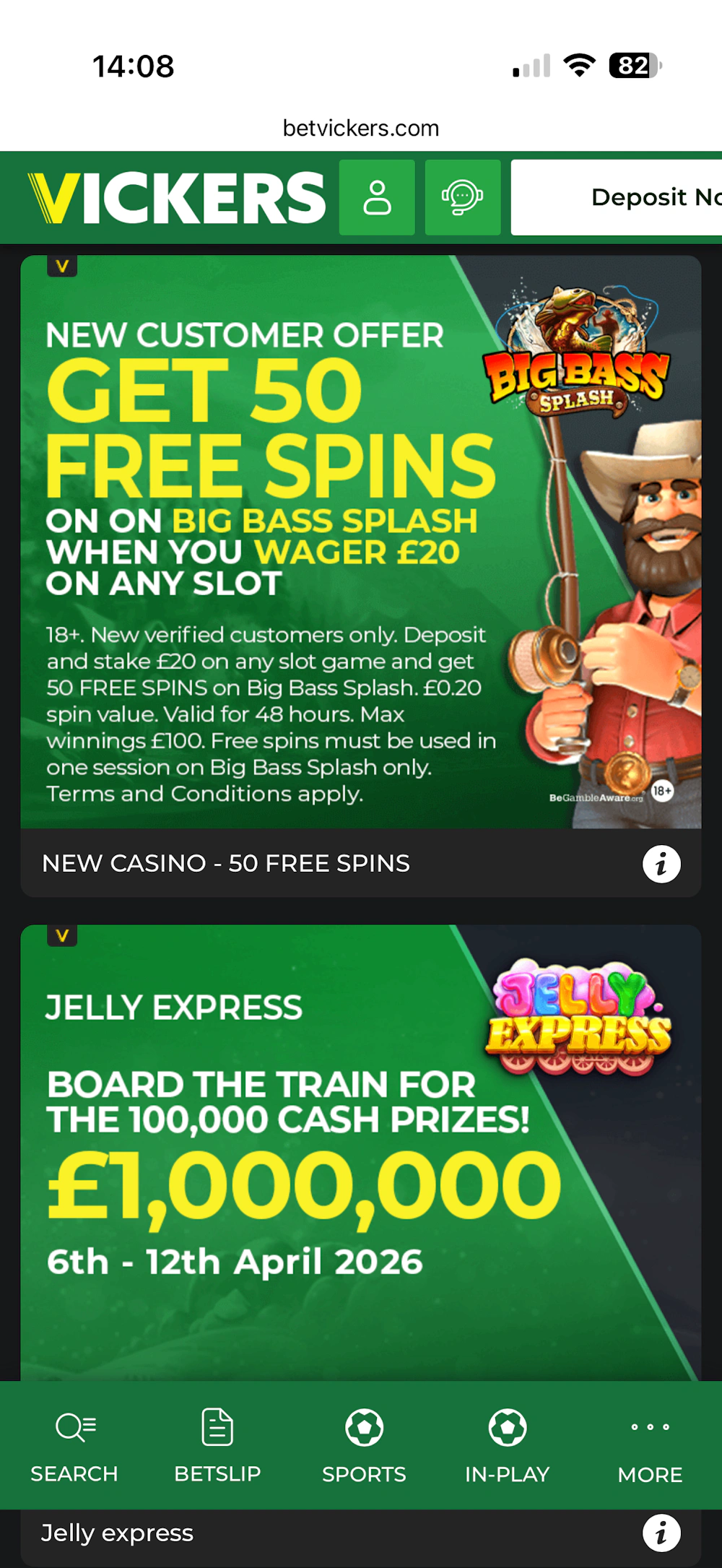 vickers-bet-promos