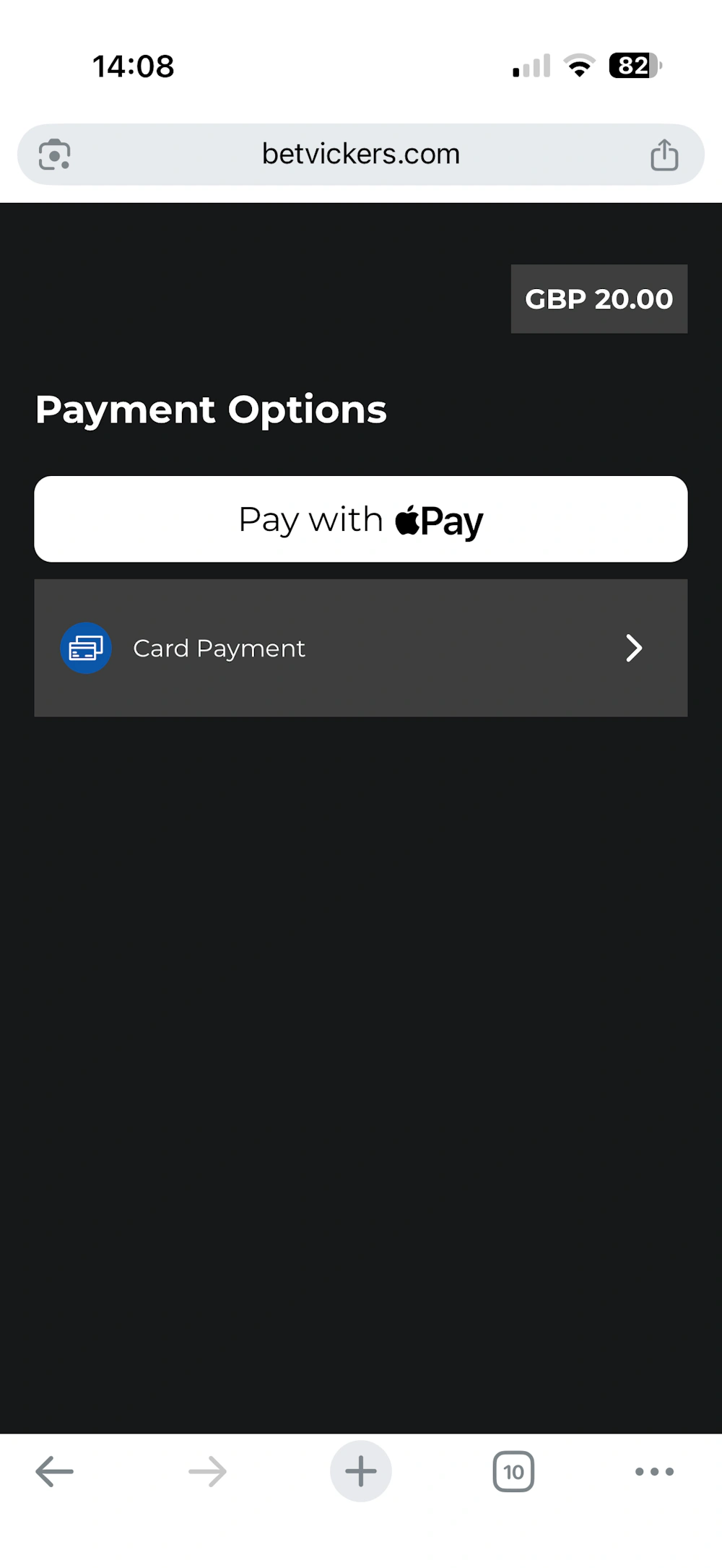 vickers-bet-payment-methods