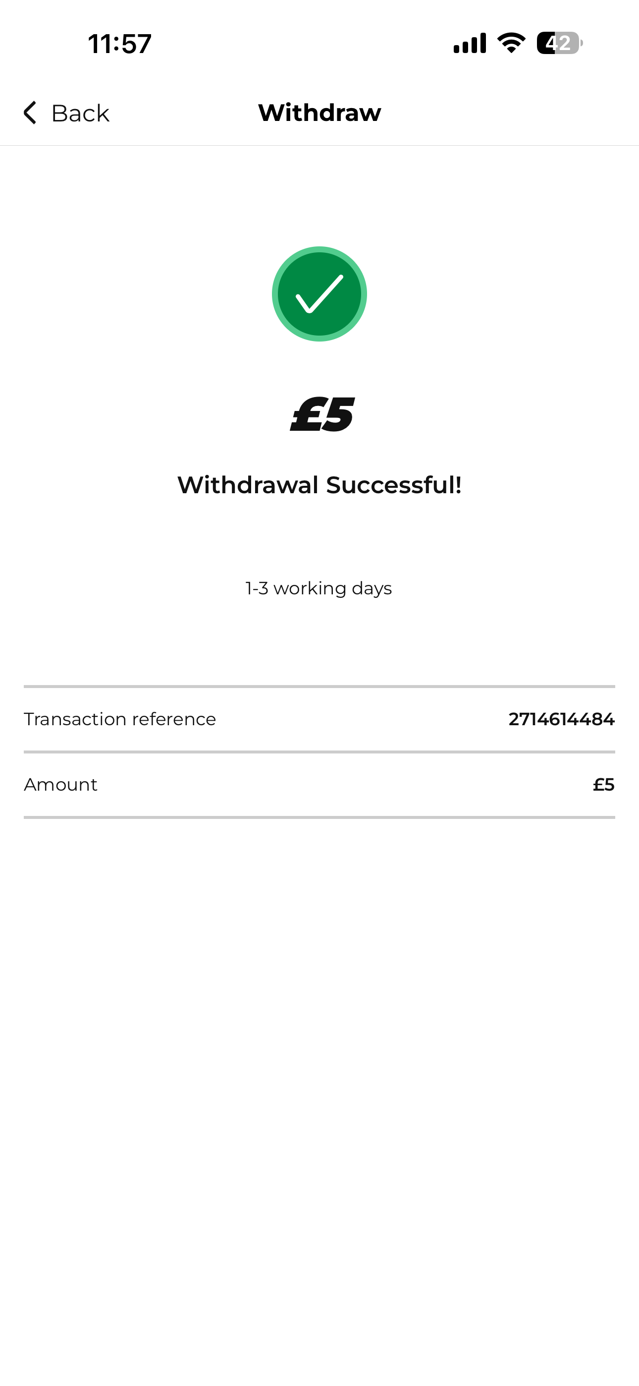 Withdrawal Payment 32 Red