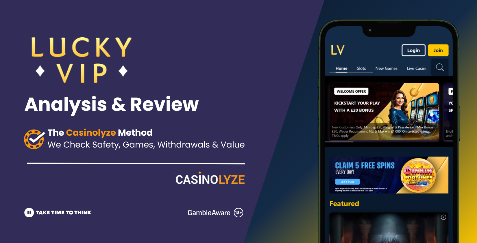 Lucky VIP UK Review (2026) - 2.70/5.00 in LyzeScore™