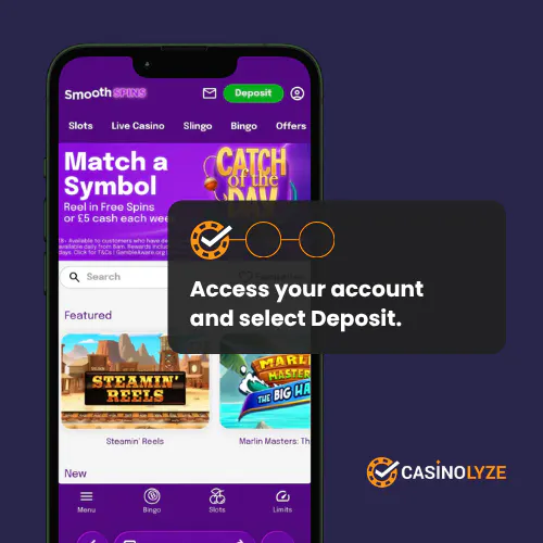 smooth spins deposit process step 1