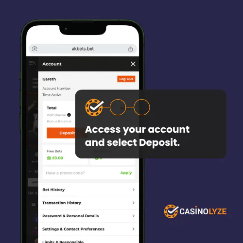 ak bets deposit process step 1