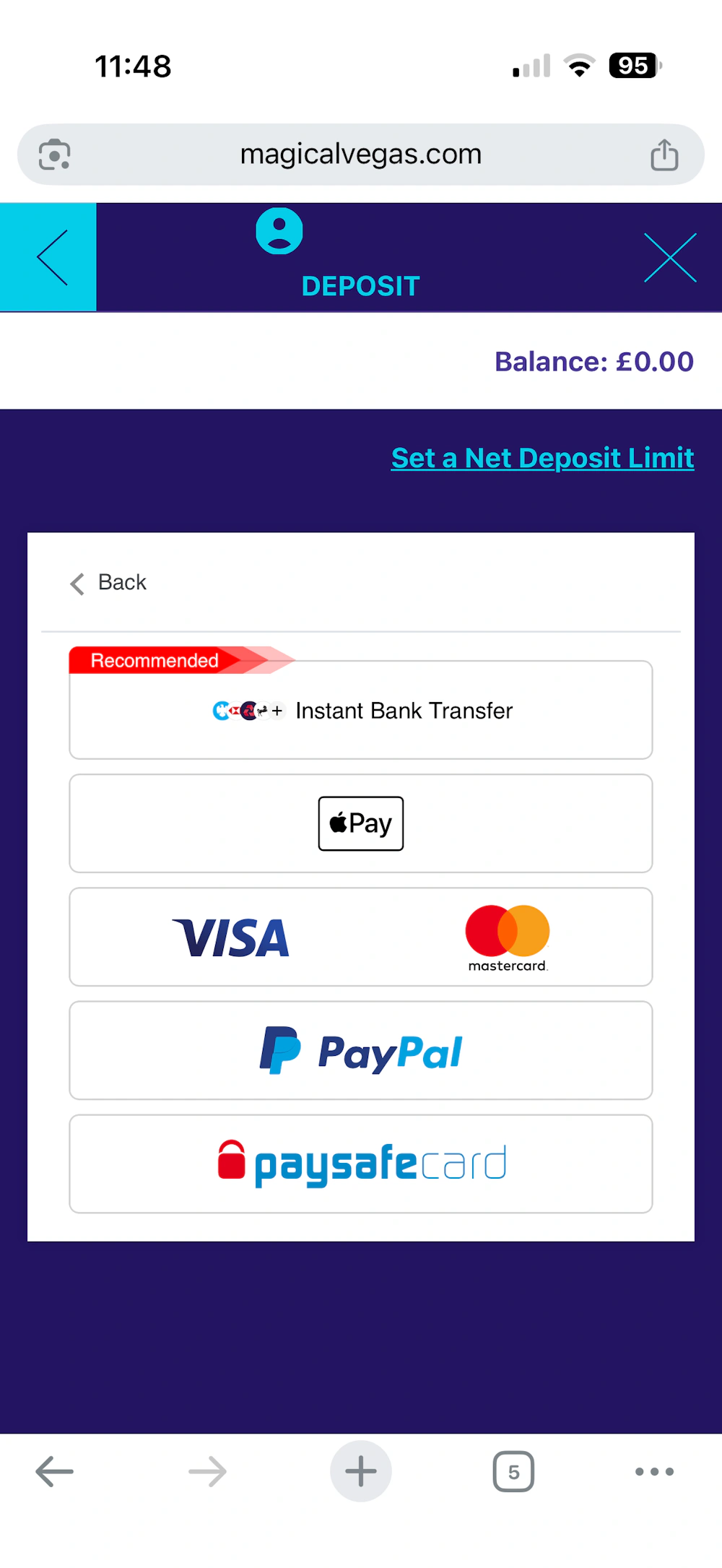 magical-vegas-payment-methods