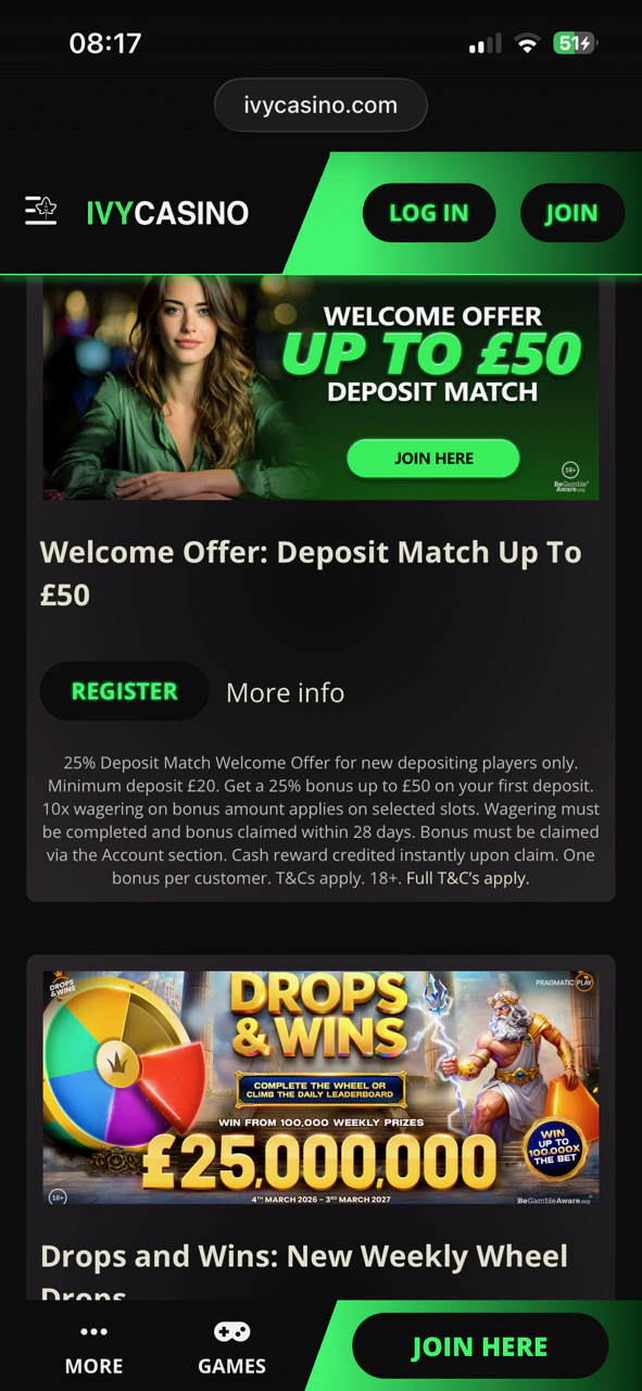 Ivy Casino Promo