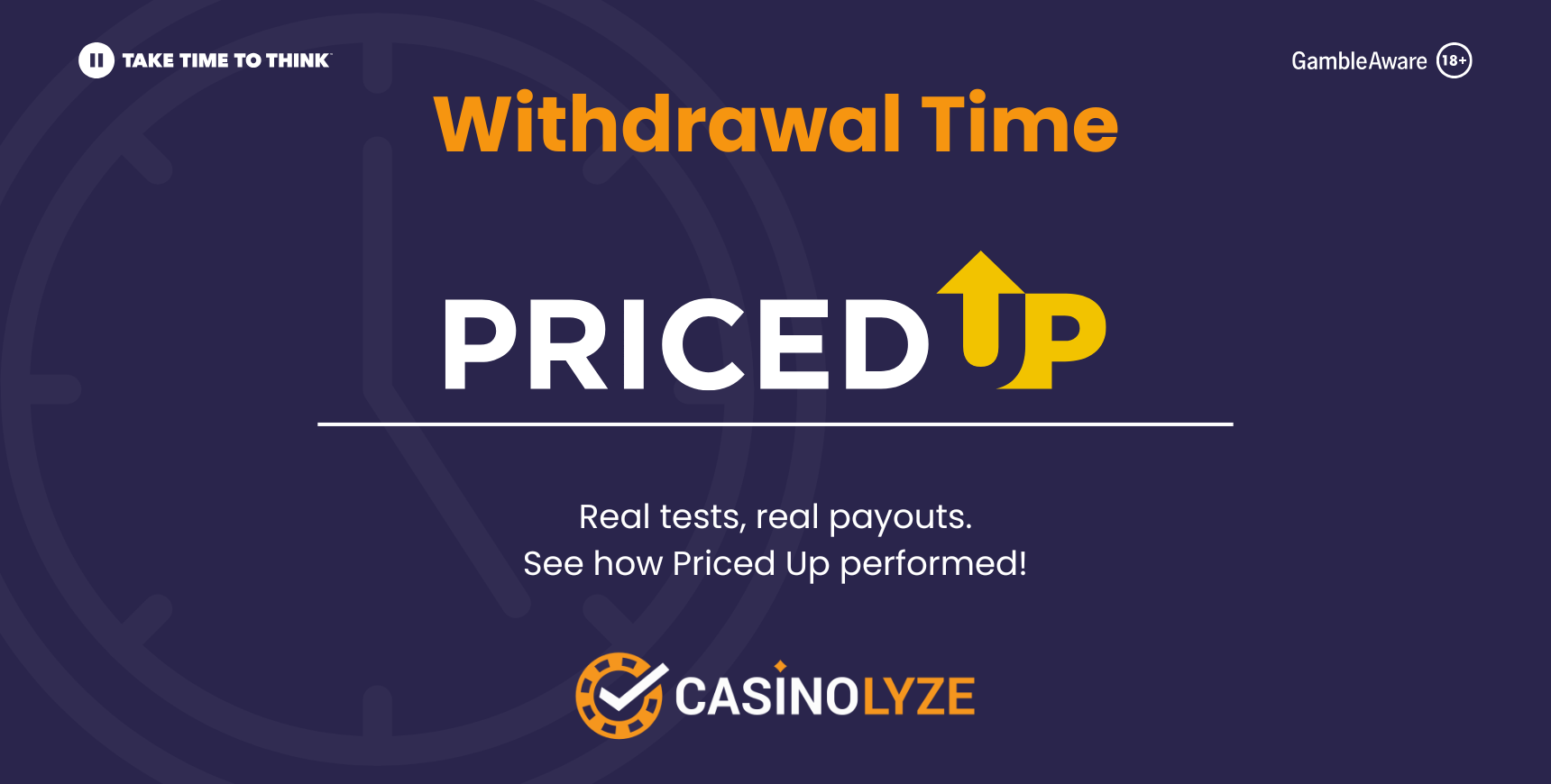 withdrawal times data at PricedUp casino
