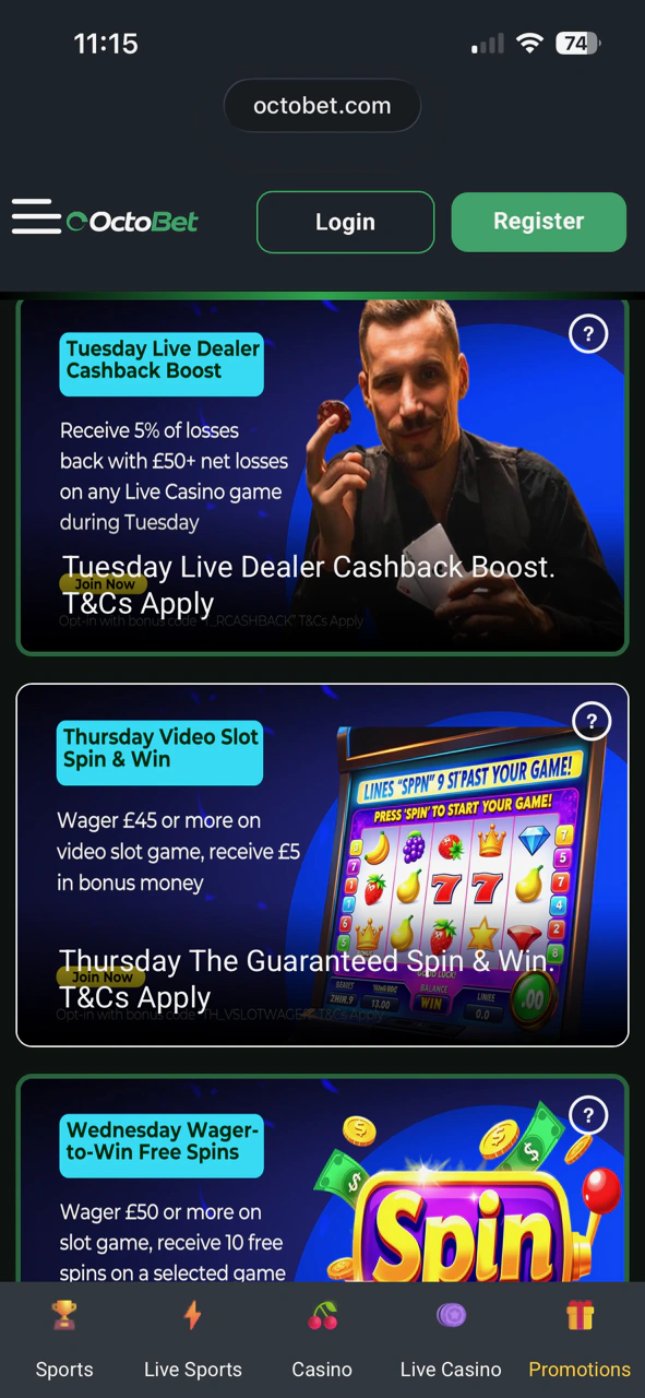 OctoBet Promo